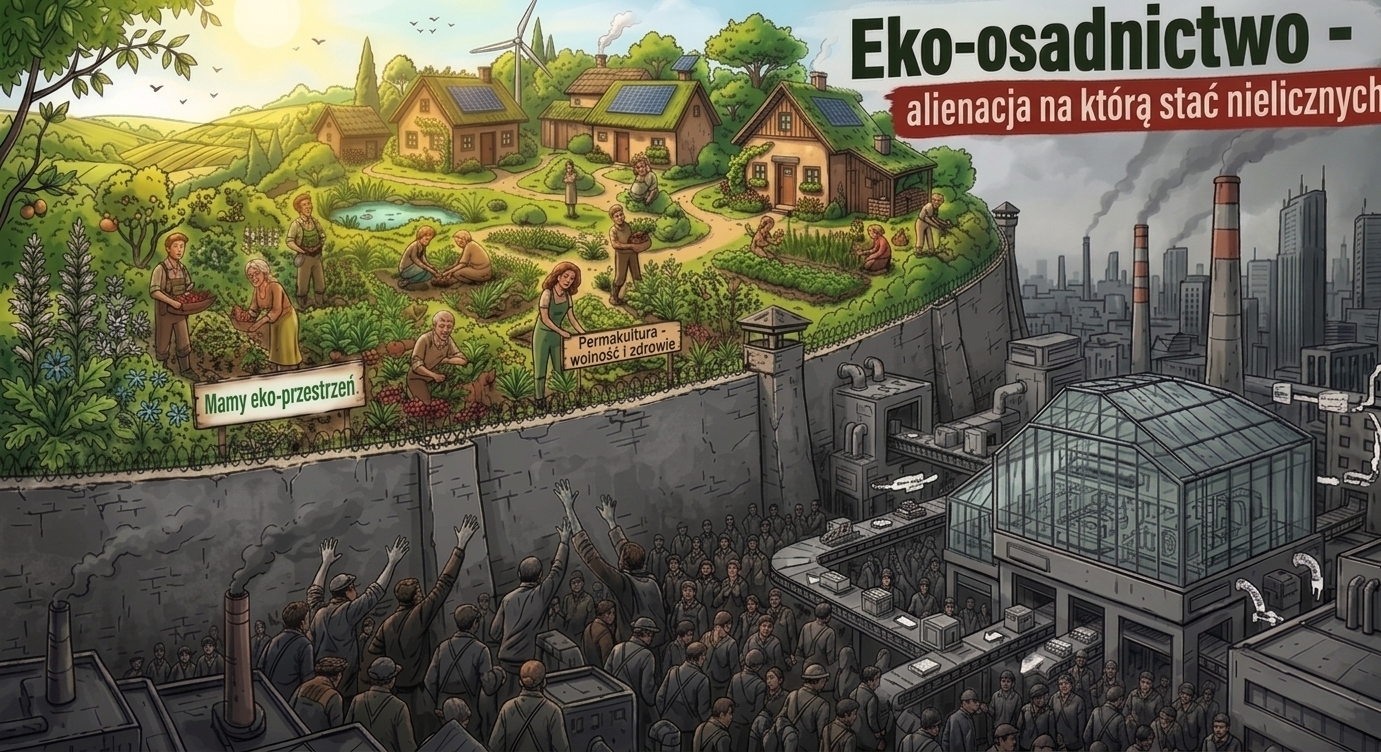 Permakultura i eko-osadnictwo jako iluzja samowystarczalności i życia poza systemem