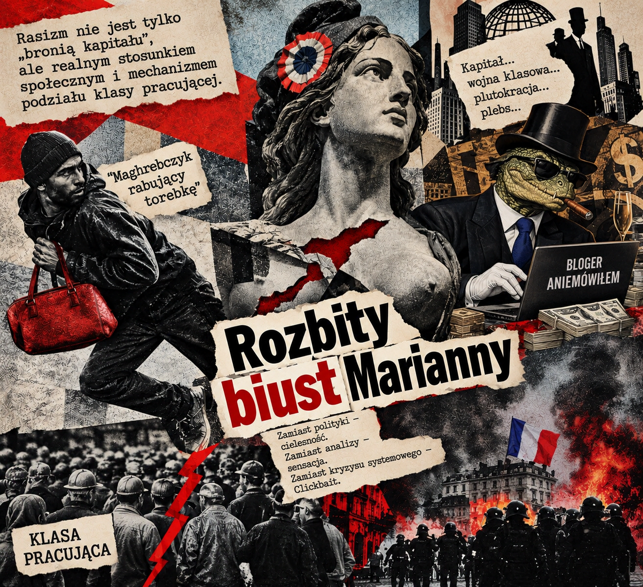 Klikbaitowa Marianna               i plutokracja.                       Slogany i krytyka zarządzania kapitalizmem, zamiast krytyki kapitalizmu